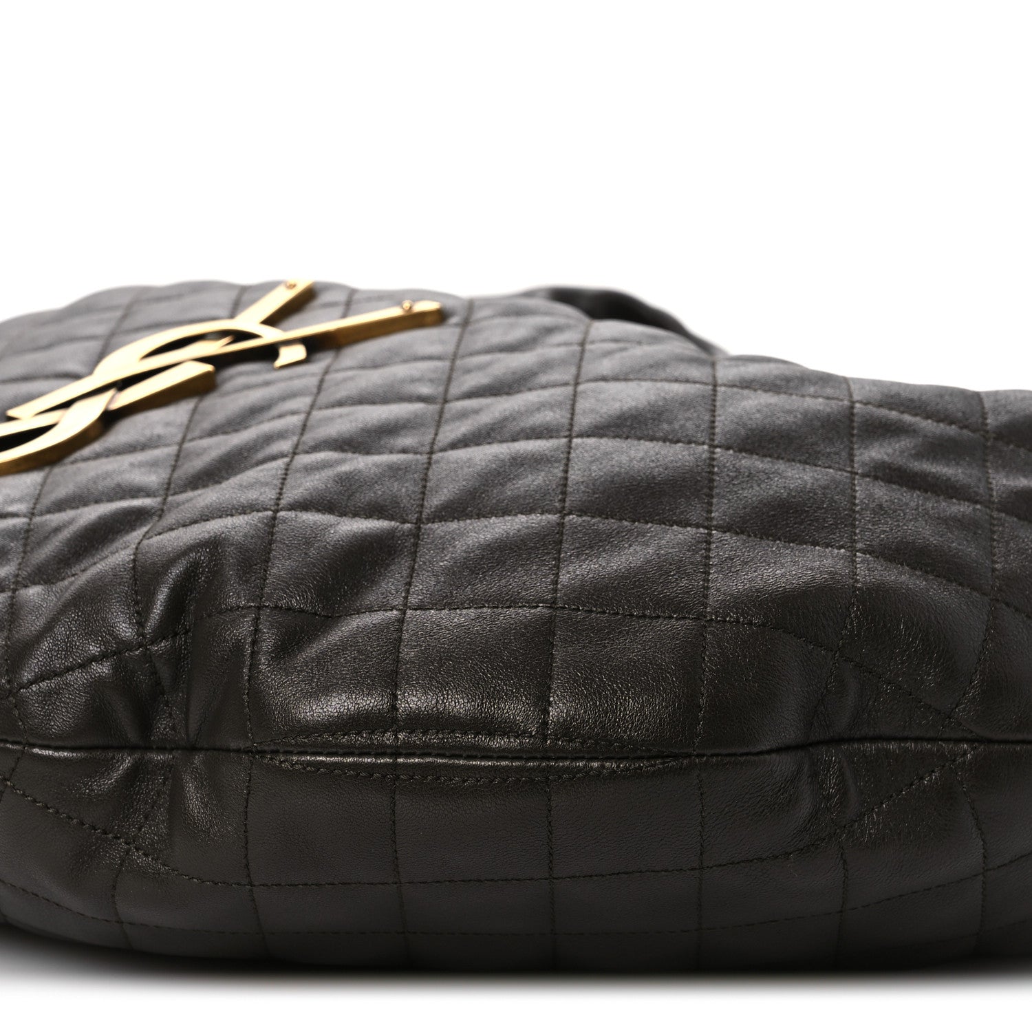 Saint Laurent Lambskin Quilted Maxi Icare Shopping Tote Light Musk 10 of 11