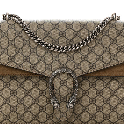 Gucci GG Supreme Monogram Medium Dionysus Shoulder Bag Taupe 8 of 10