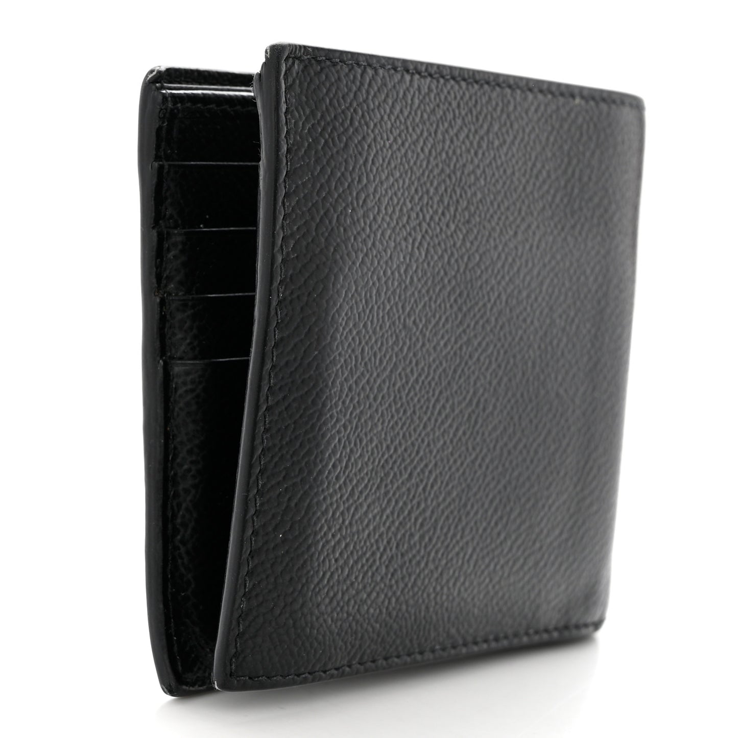 Micro Grain Bi-Fold Wallet Black
