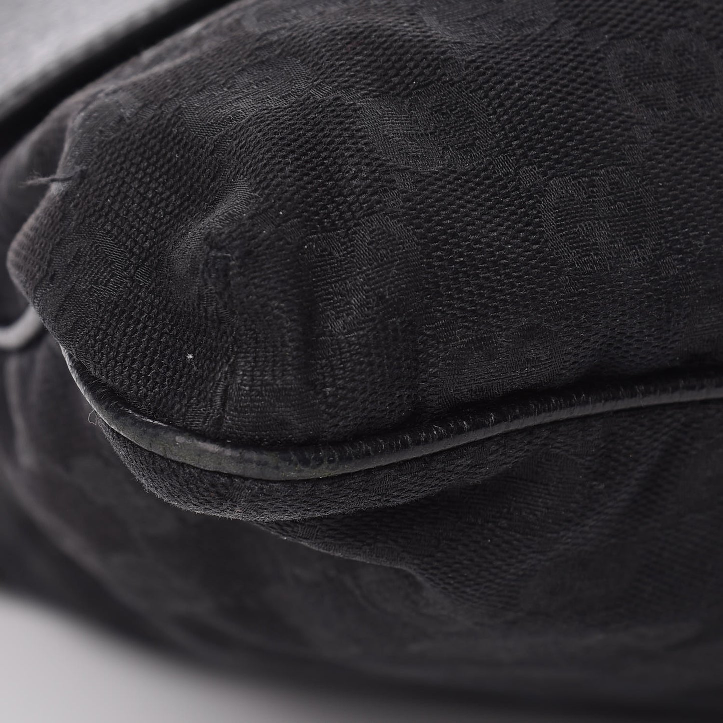 Monogram Web Medium Double Pocket Messenger Bag Black