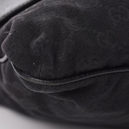 Gucci Monogram Web Medium Double Pocket Messenger Bag Black 13 of 14