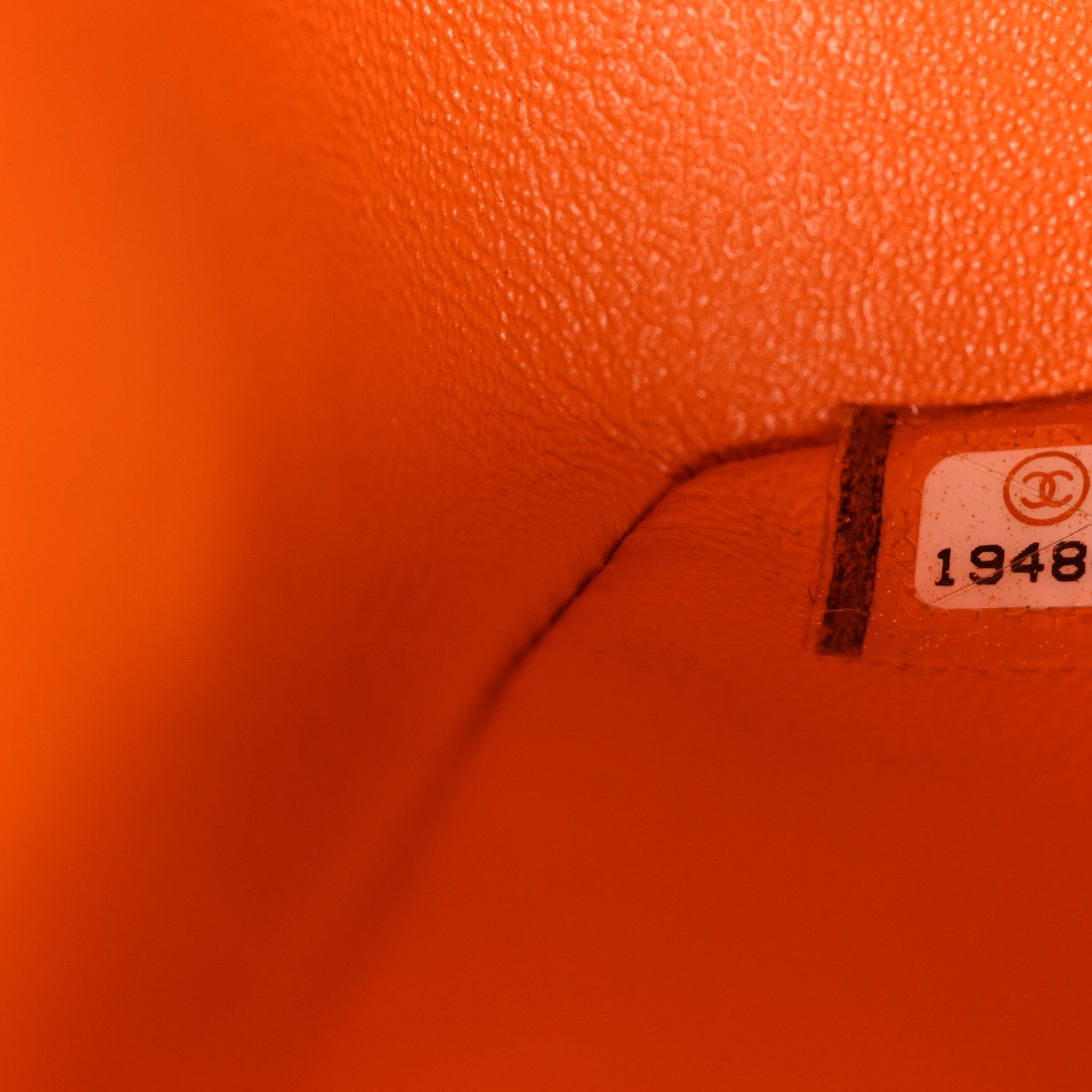 Chanel Patent Quilted Jumbo Double Flap Orange 7 of 10