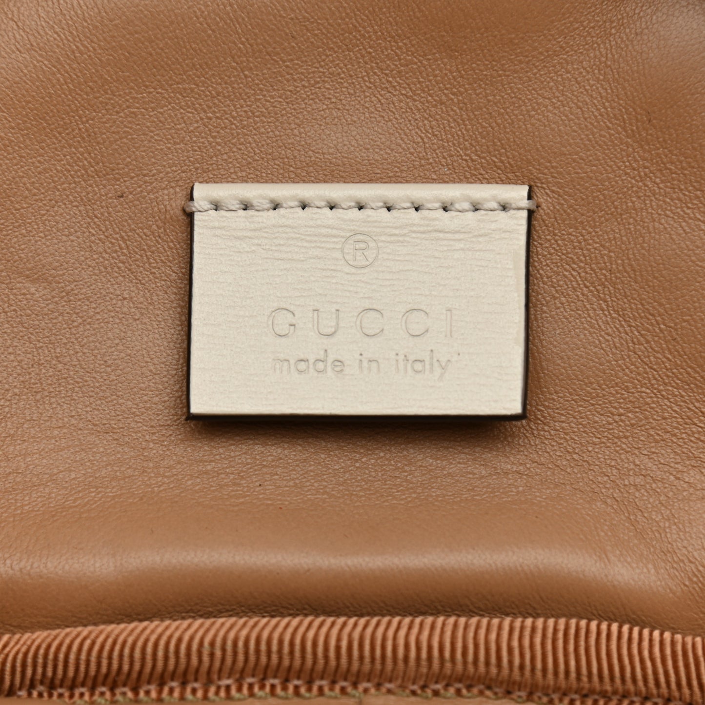 Calfskin Trapuntata Zumi Belt Bag Off White