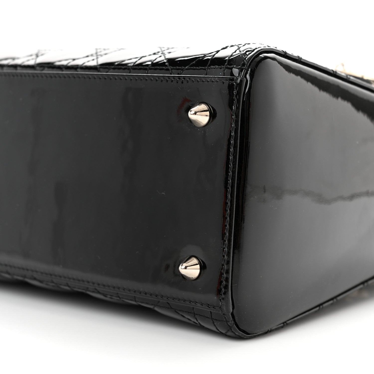 Christian Dior Patent Cannage Medium Lady Dior Black 9 of 9