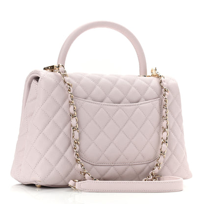 Chanel Caviar Quilted Small Coco Handle Flap Lilas Lilac 2 of 10