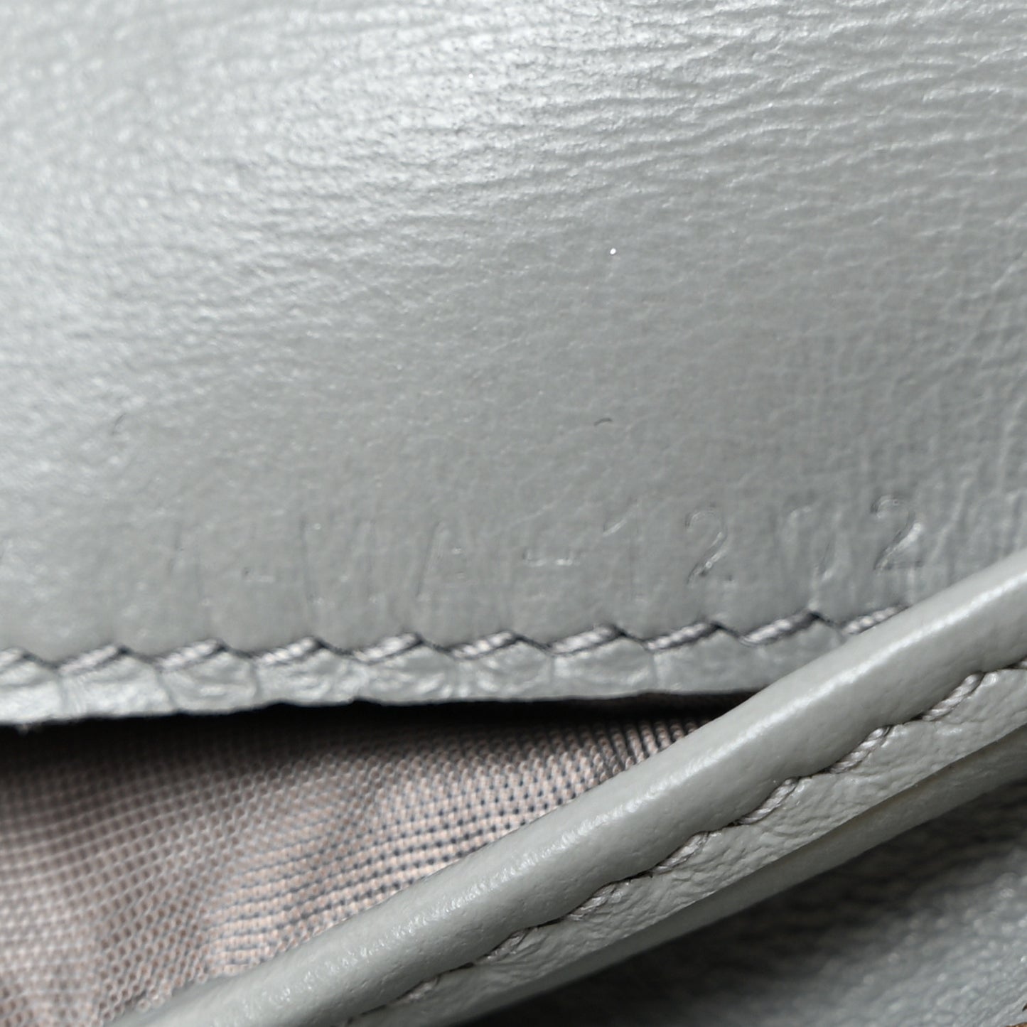 Oblique Saddle Lotus Wallet Grey