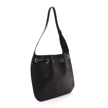 Saint Laurent Calfskin Medium Paris VII Flat Hobo Black 4 of 9
