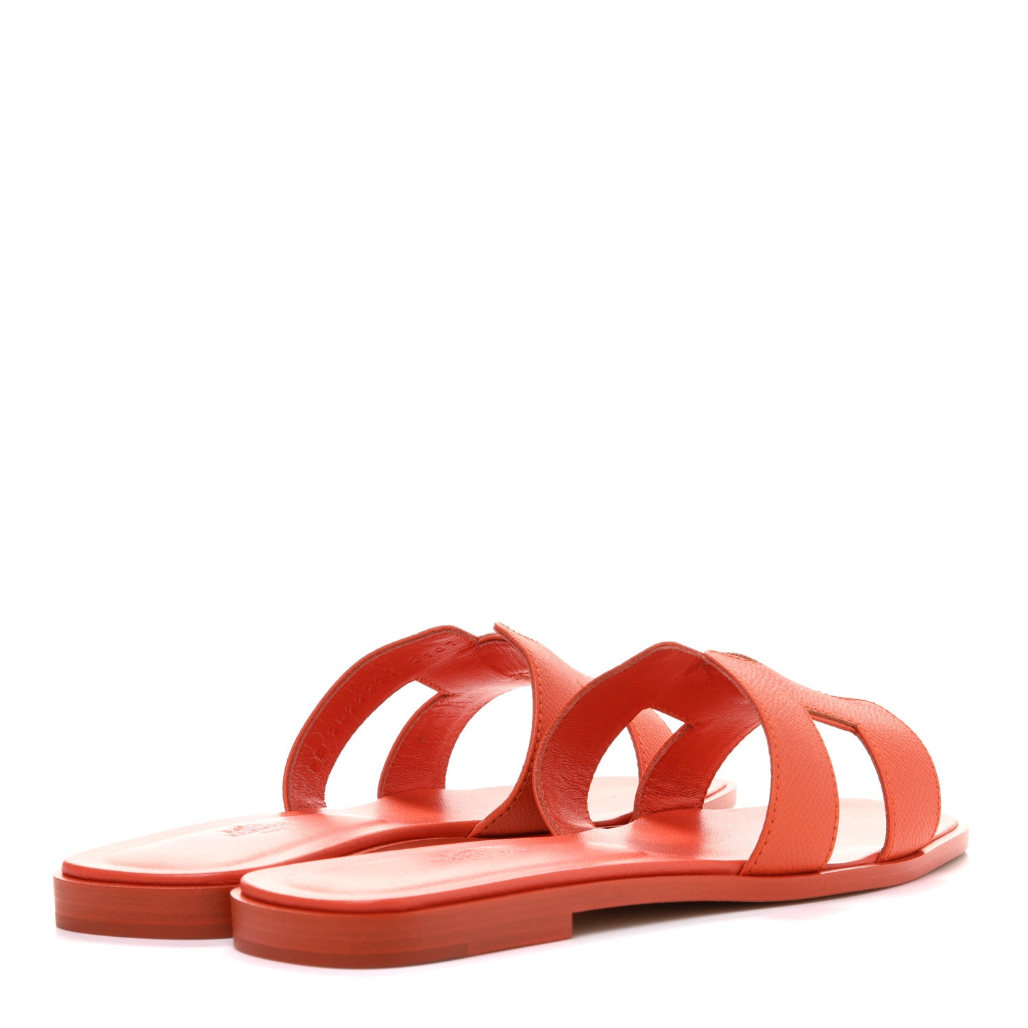 Hermes Epsom Oran Sandals 38 Orange Poppy 4 of 11
