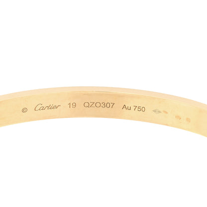 Cartier 18K Yellow Gold LOVE Bracelet 19 5 of 10