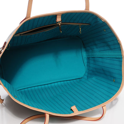 Louis Vuitton Monogram V Neverfull MM Turquoise 5 of 7