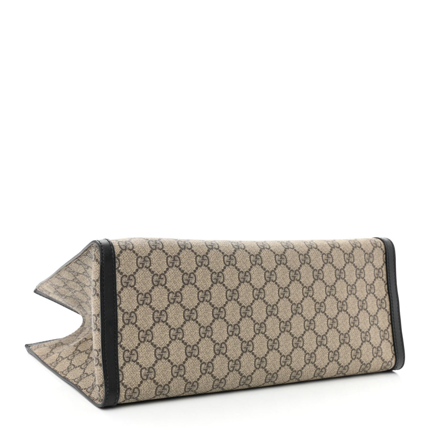 GG Supreme Monogram Medium Padlock Tote Black