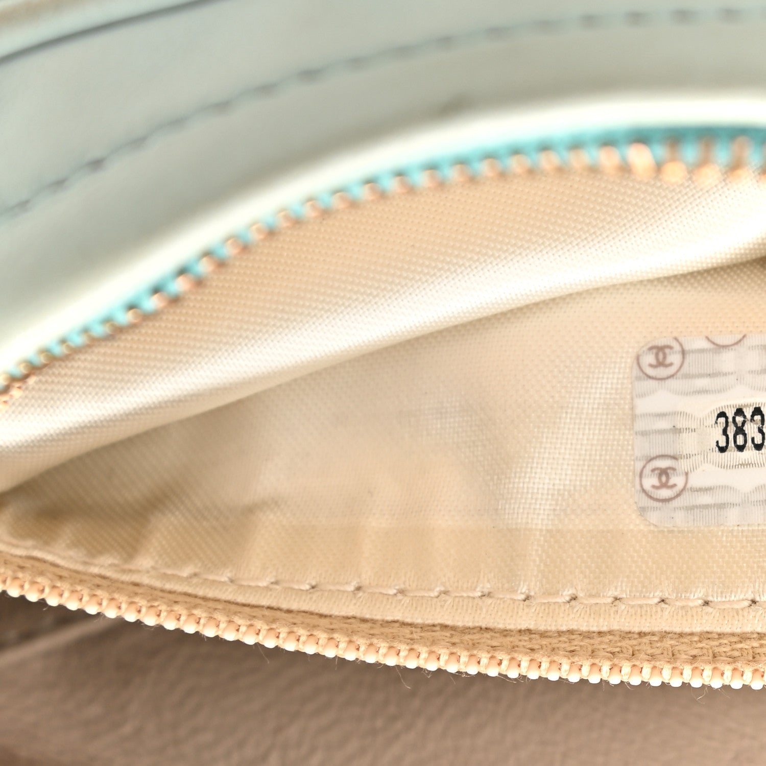 Chanel Lambskin Quilted CC Camera Case Light Blue 8 of 12