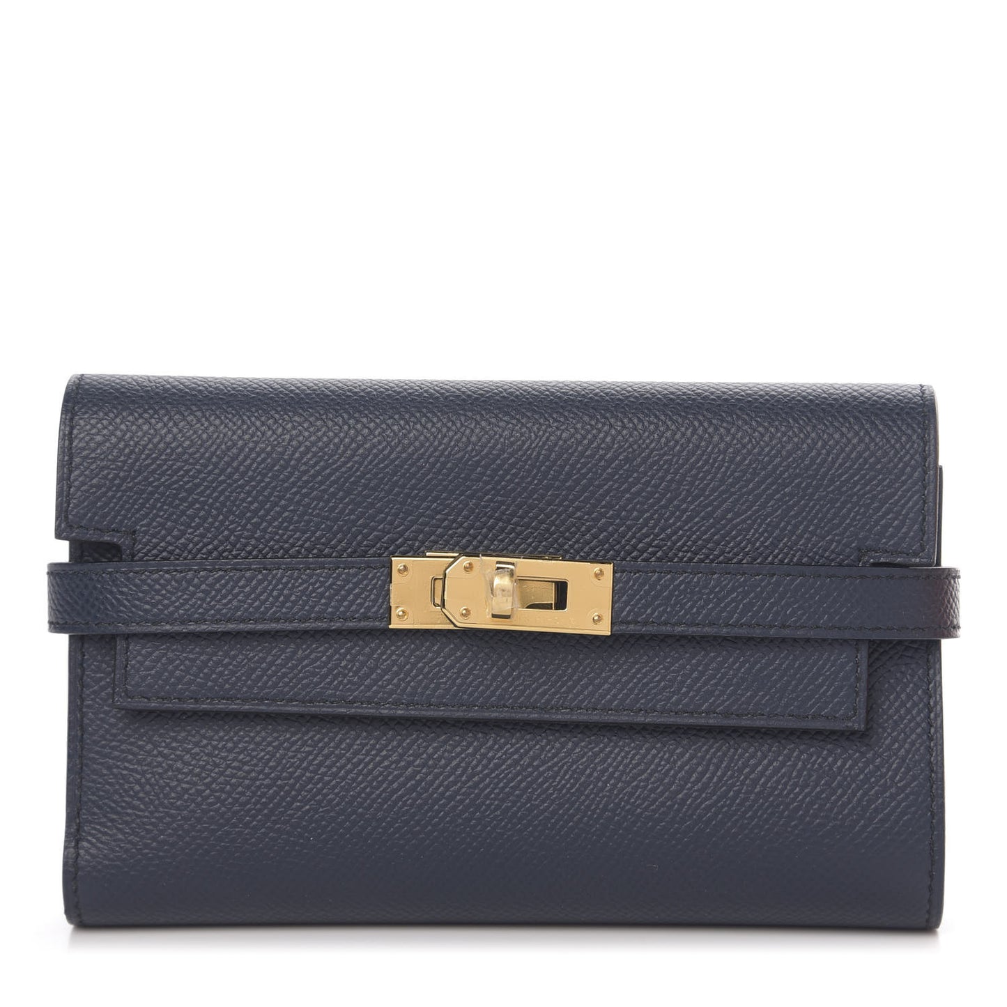 Epsom Medium Kelly Wallet Bleu Indigo