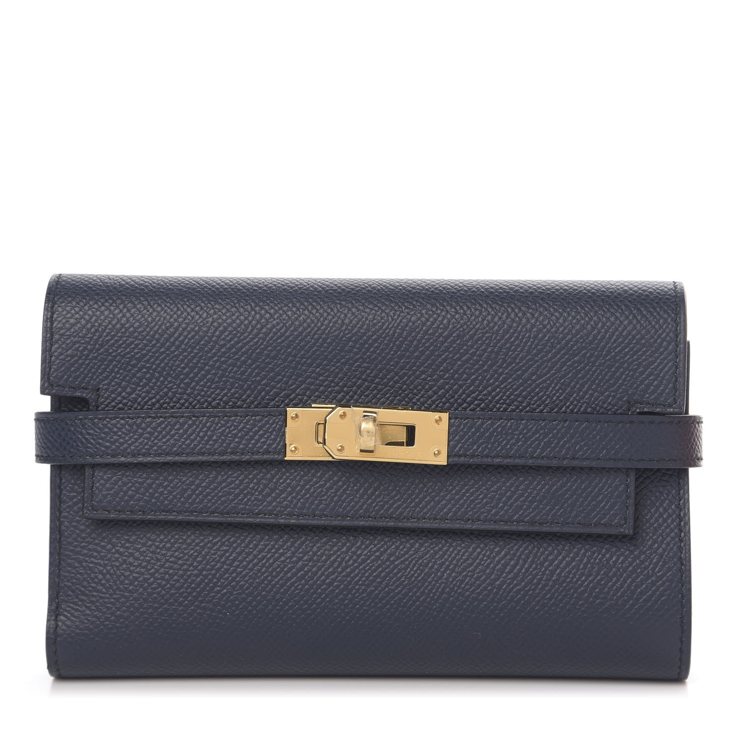 Hermes Epsom Medium Kelly Wallet Bleu Indigo 1 of 7