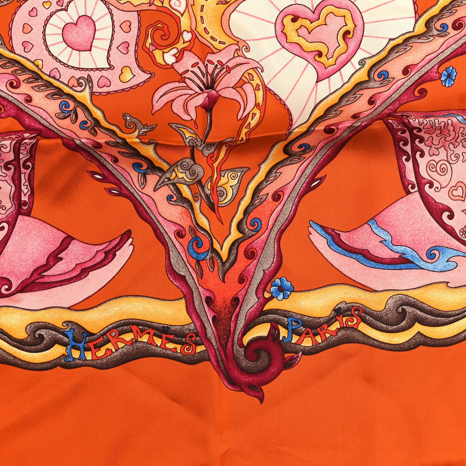 Hermes Silk De Tout Coeur Scarf 90 2 of 3