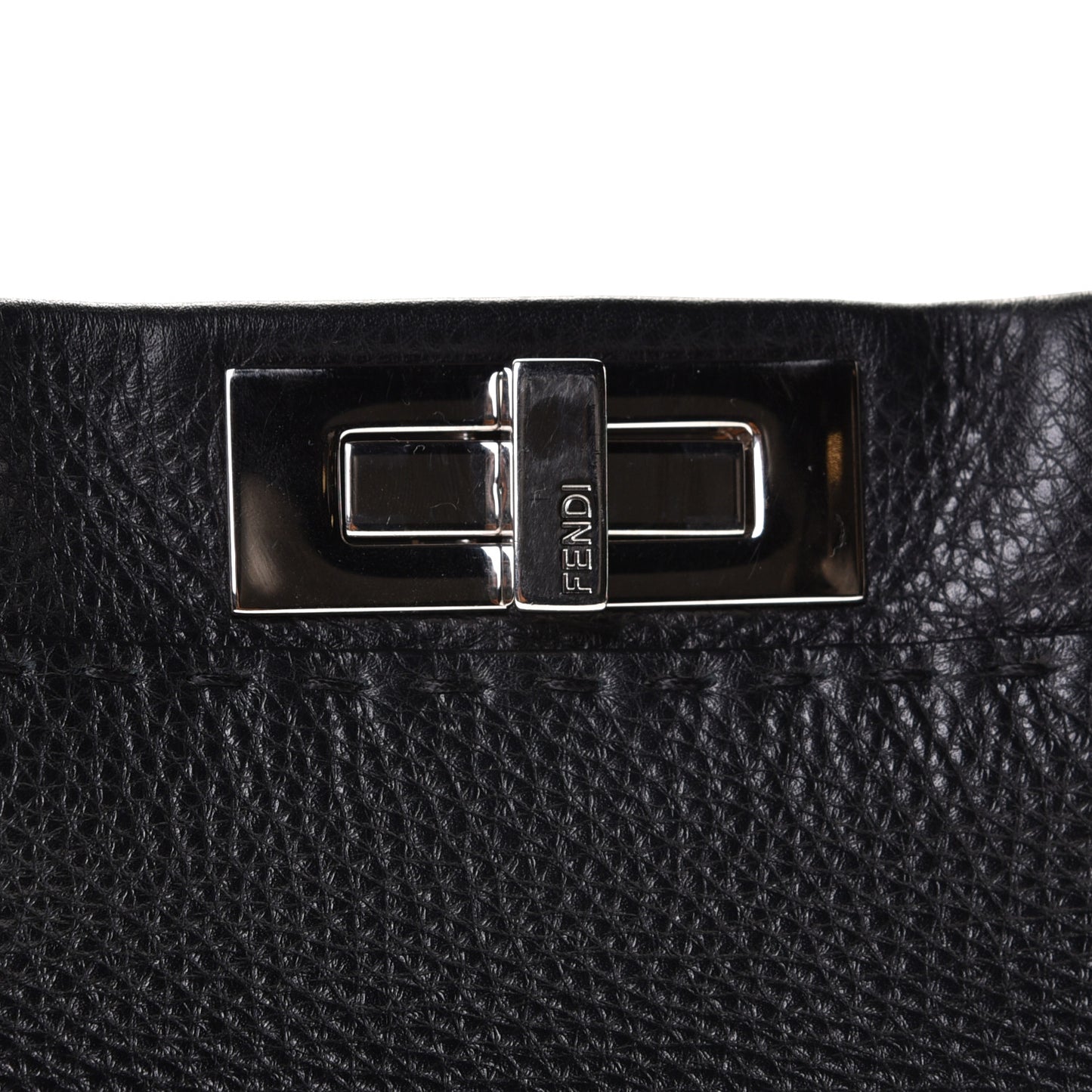 Cuoio Romano Selleria Bi-Color Medium Peekaboo Iconic Satchel Black Mou