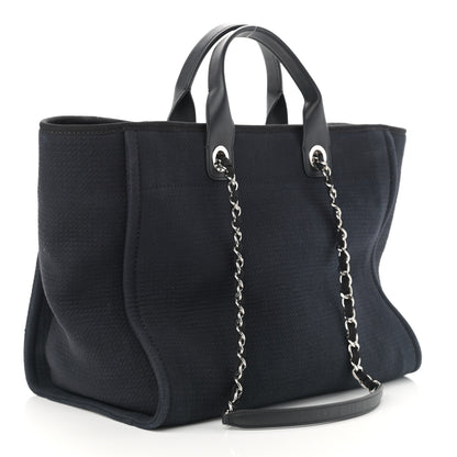 Chanel Mixed Fibers Medium Deauville Tote Black 3 of 12