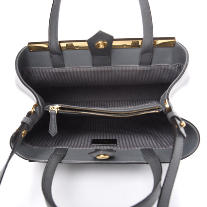 Fendi Vitello Elite Petite 2Jours Tote Grigio Grigio Chiaro 5 of 16