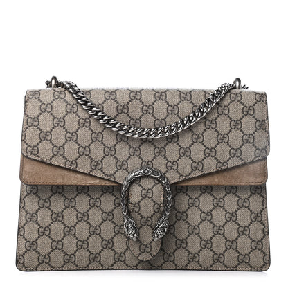 Gucci GG Supreme Monogram Medium Dionysus Shoulder Bag Taupe 1 of 5