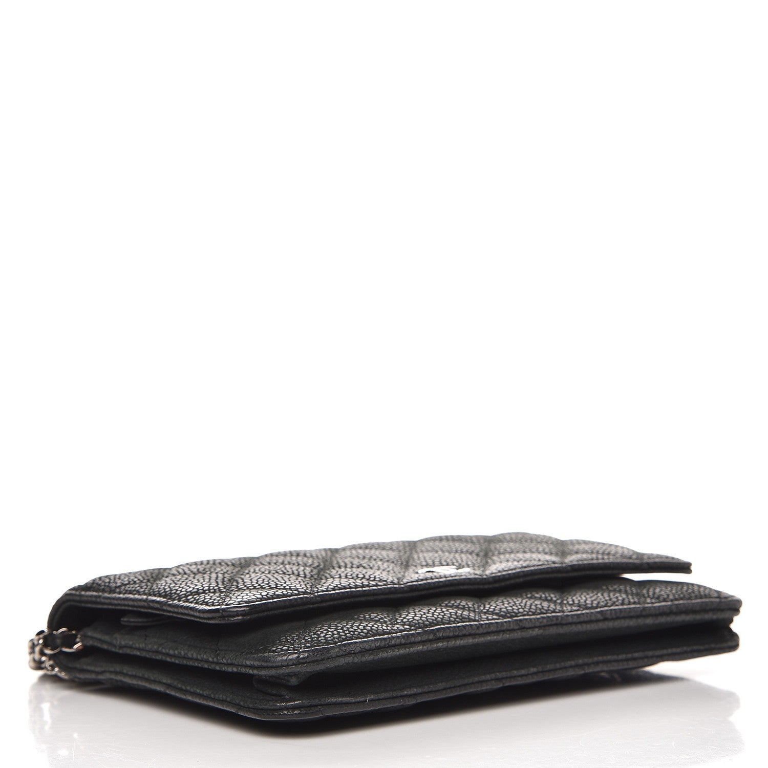 Chanel Iridescent Caviar Quilted Wallet On Chain WOC Black 4 of 8