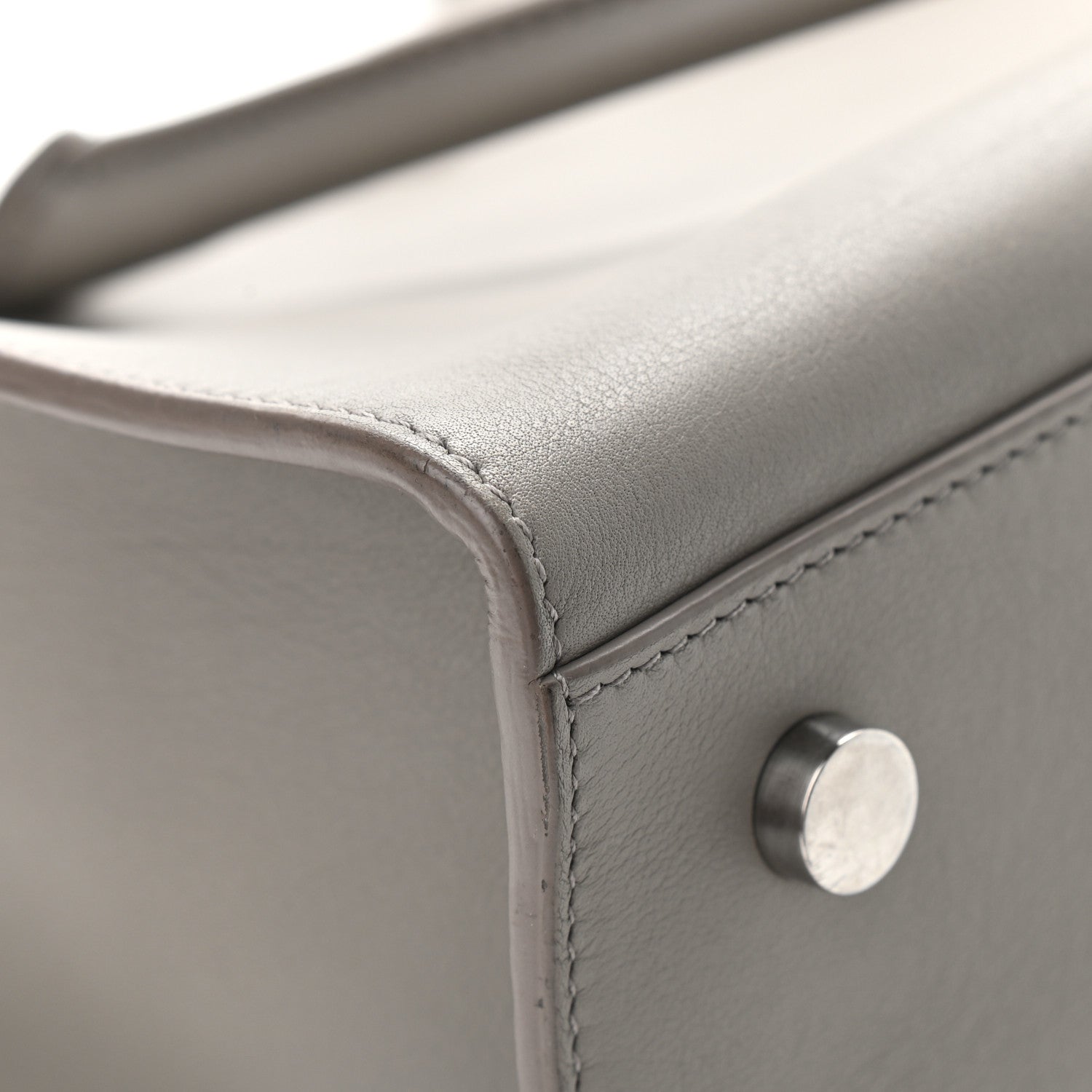 Saint Laurent Calfskin Monogram Baby Cabas Fog 14 of 14