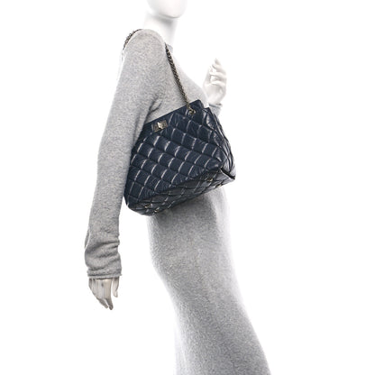 Chanel Aged Calfskin Quilted Reissue 2.55 Tote Black 2 of 11