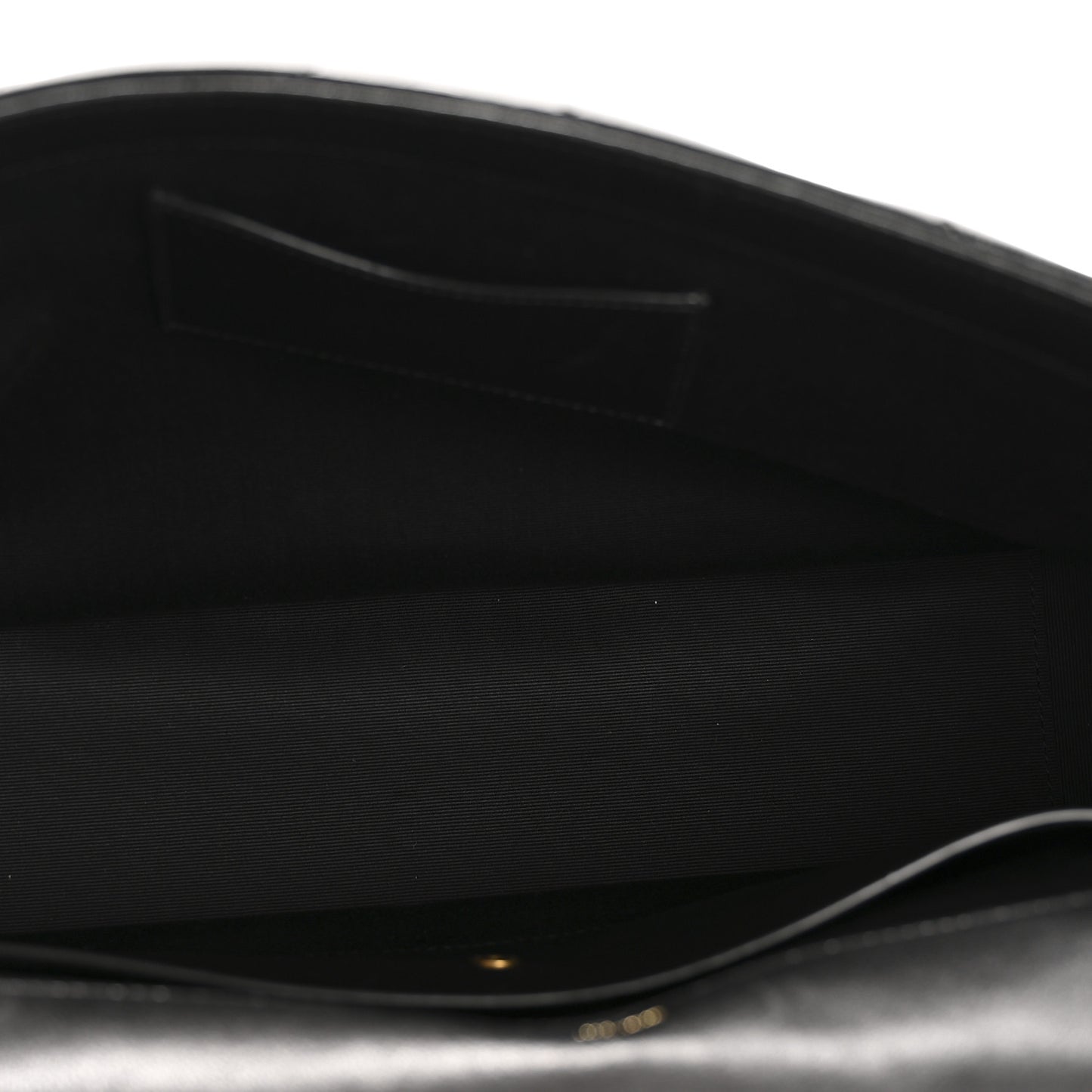 Lambskin Chevron Quilted Large Loulou Black