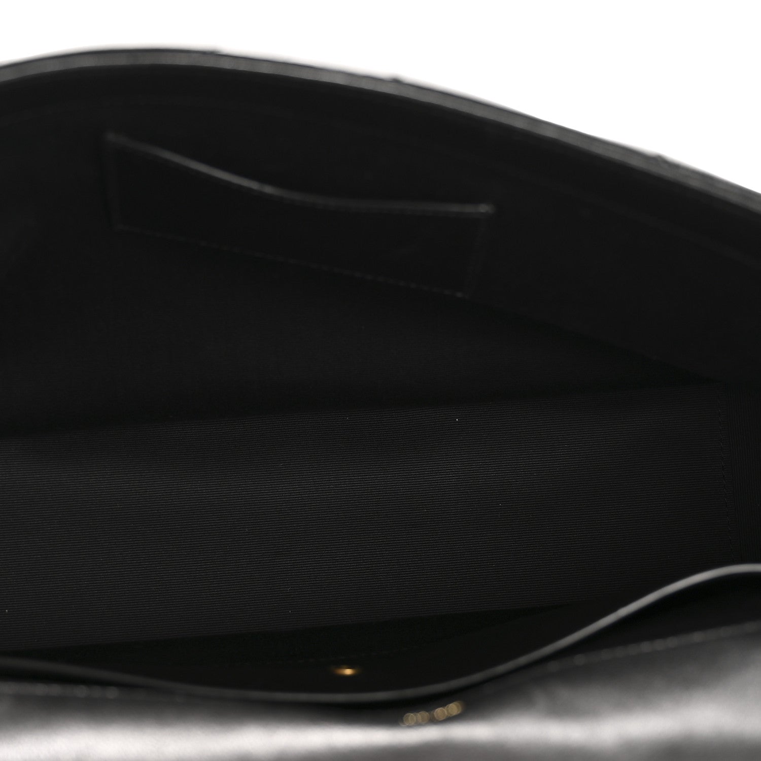 Saint Laurent Lambskin Chevron Quilted Large Loulou Black 6 of 14