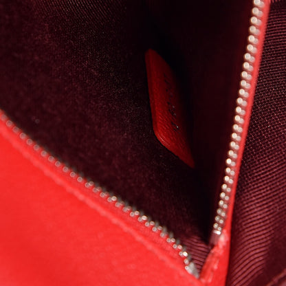Christian Dior Grained Calfskin Medium Diorama Flap Bag Red 8 of 8