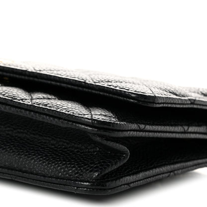 Chanel Caviar Quilted Wallet On Chain WOC Black 11 of 11