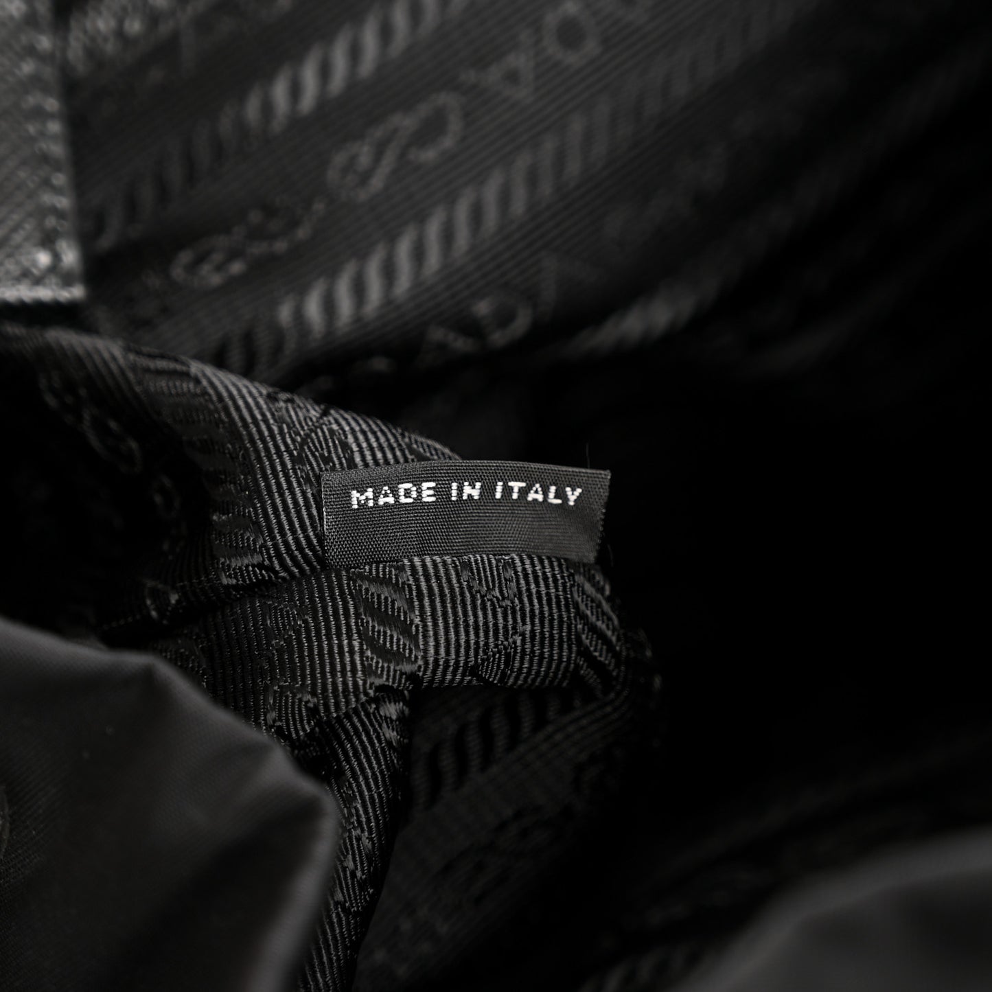 Re-Nylon Vela Saffiano Medium Backpack Black