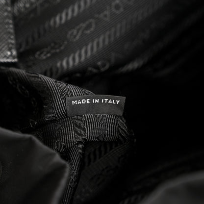 Prada Re-Nylon Vela Saffiano Medium Backpack Black 7 of 13