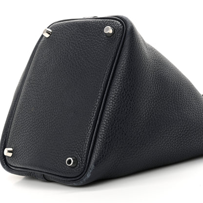 Hermes Taurillon Clemence Picotin Lock 18 PM Bleu Saphir 10 of 14