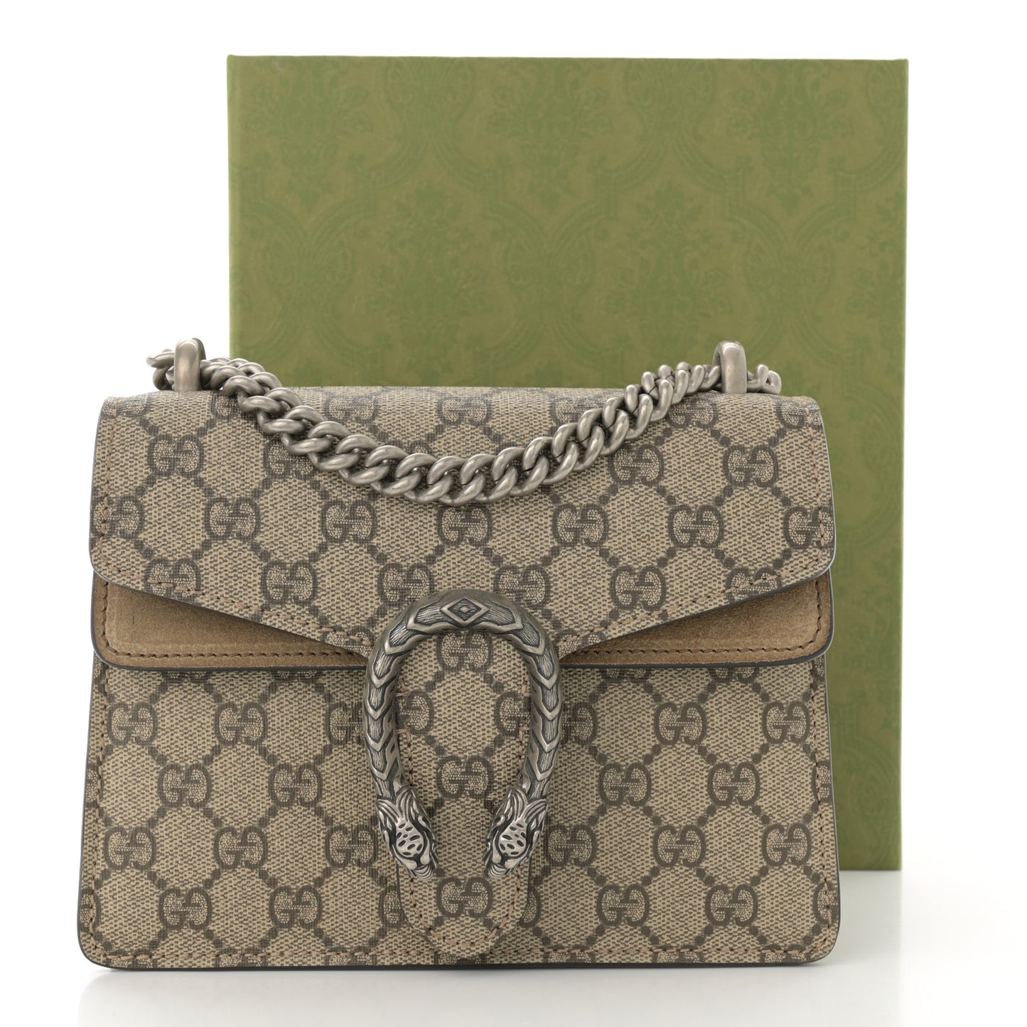GG Supreme Monogram Mini Dionysus Shoulder Bag Taupe