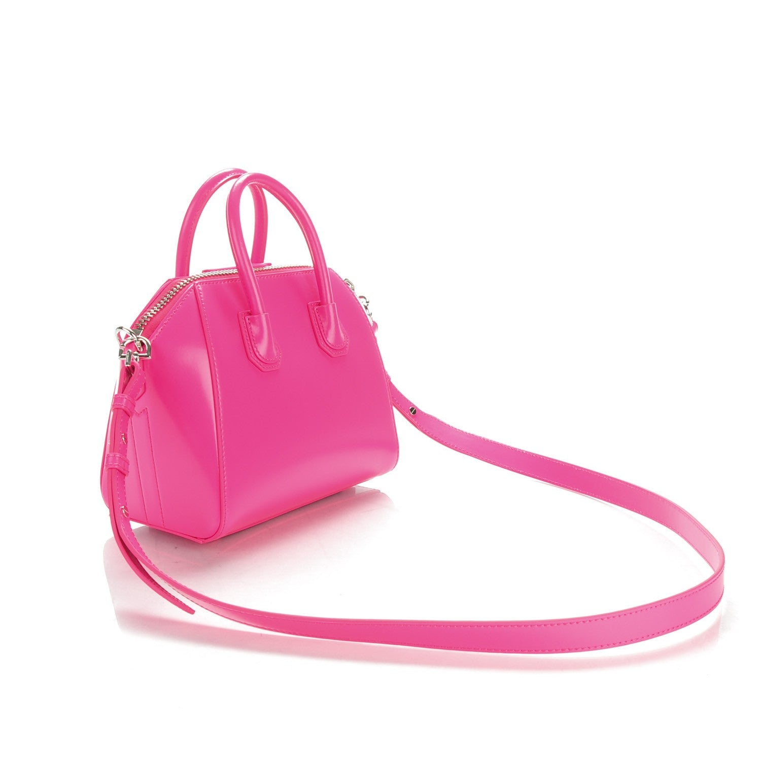 Givenchy Shiny Lord Calfskin Mini Antigona Shocking Pink 3 of 7