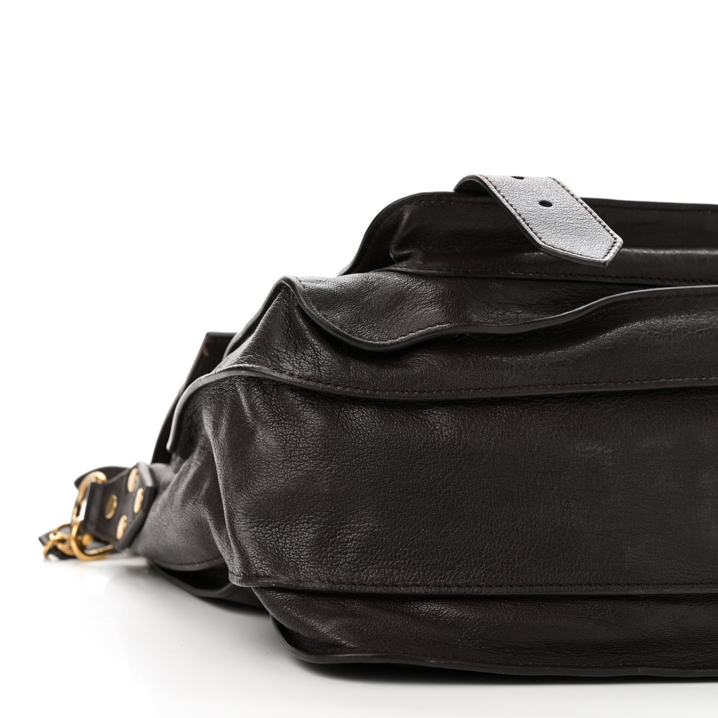 Lambskin Medium PS1 Satchel Dark Chocolate