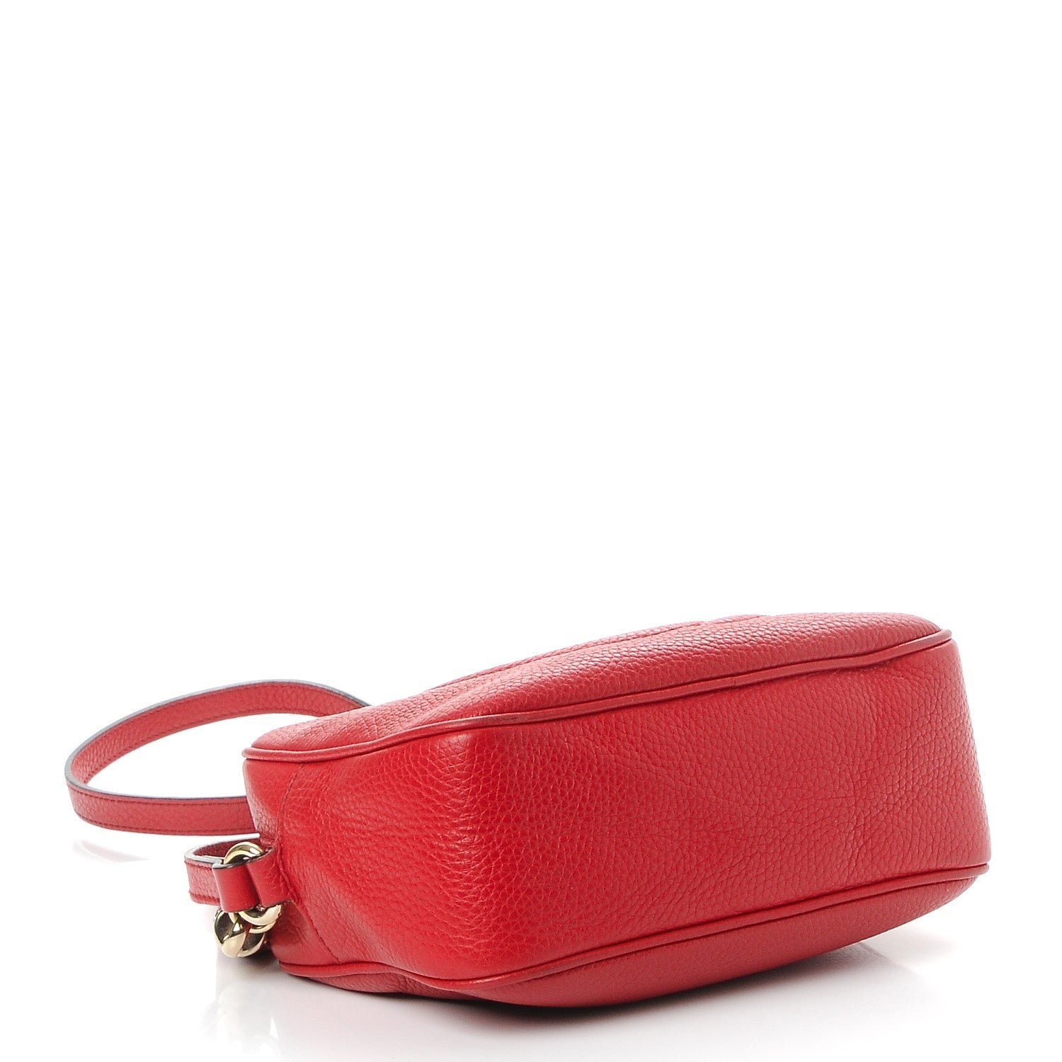 Gucci Pebbled Calfskin Small Soho Disco Bag Tabasco Red 4 of 9