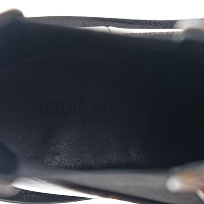 Louis Vuitton Calfskin Monogram Beaubourg Ankle Boots 38 Black 7 of 11