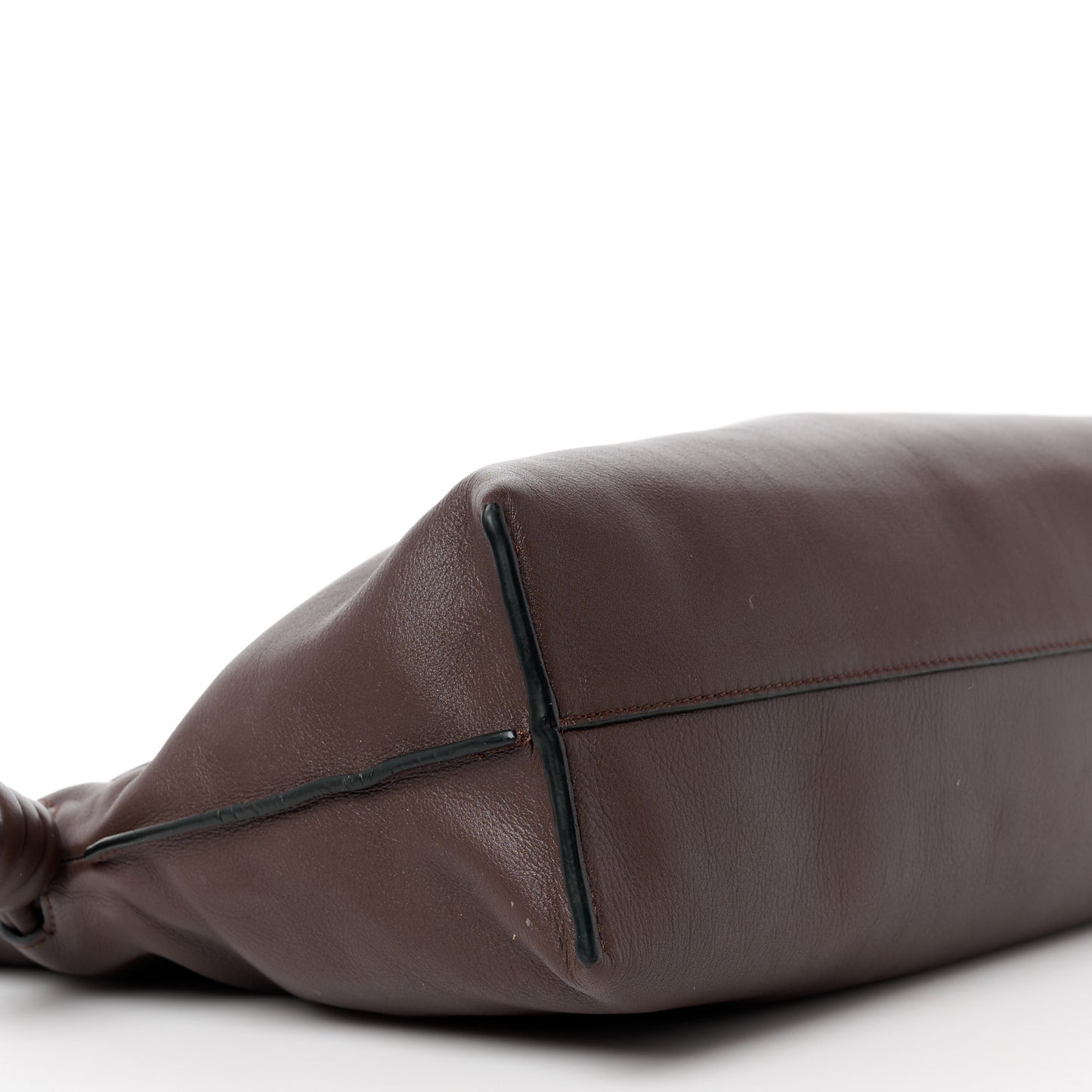 Nappa Medium Flamenco Knot Bag Chocolate
