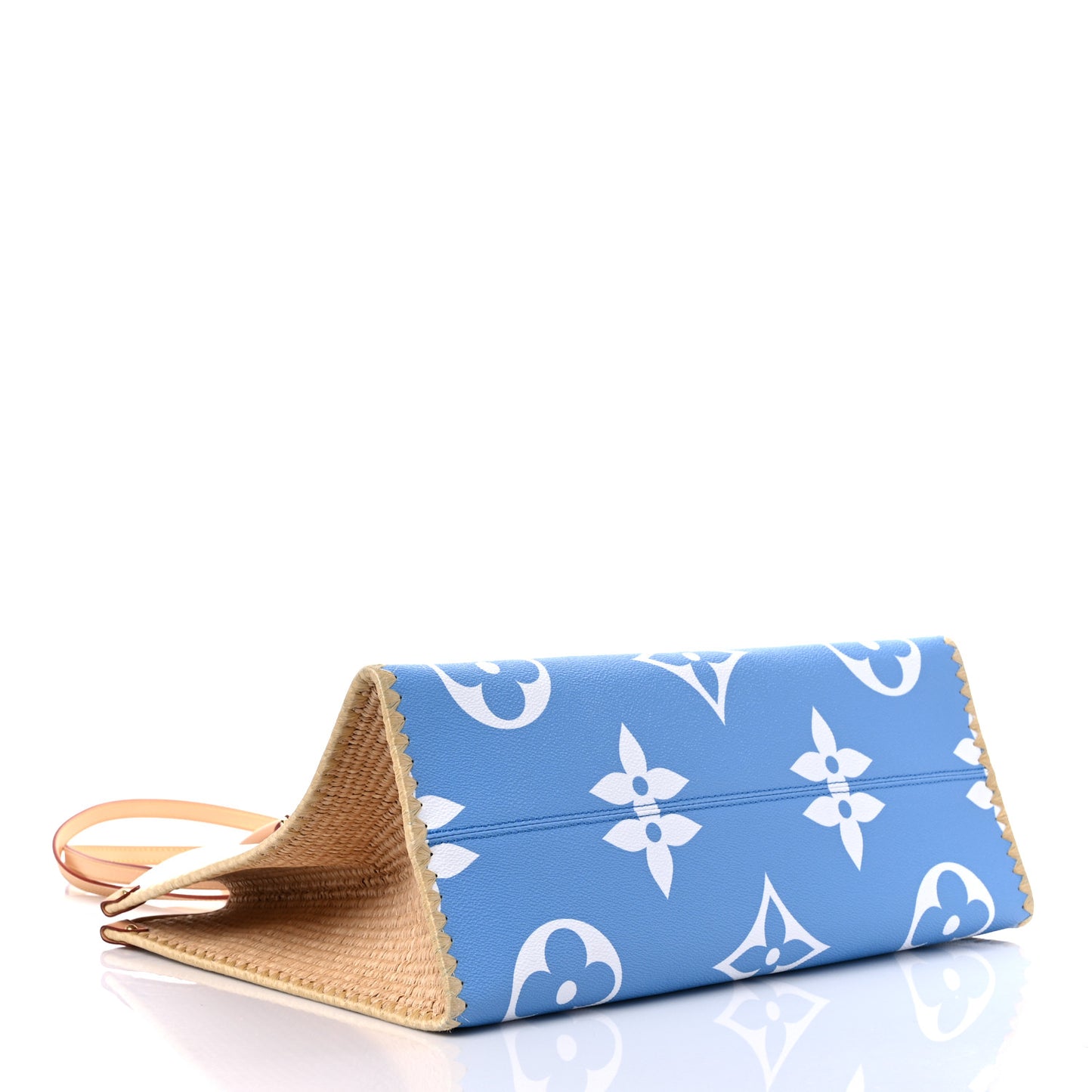 Monogram Giant Raffia Hamptons By The Pool Onthego GM Blue