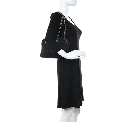 Prada Nylon Tessuto Impuntu Quilted Shoulder Bag Black 2 of 9