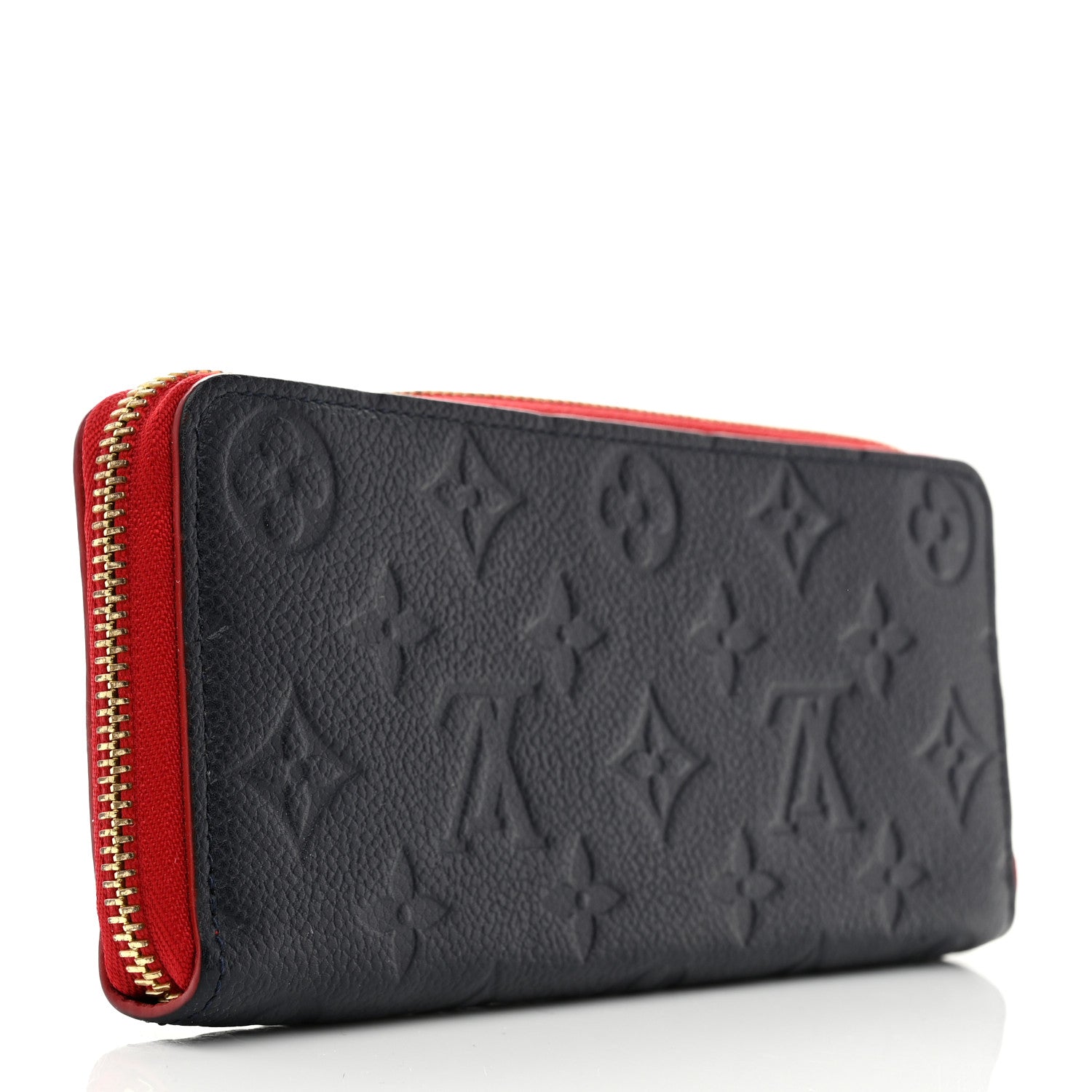 Louis Vuitton Empreinte Blooming Flowers Clemence Wallet Marine Rouge 3 of 7