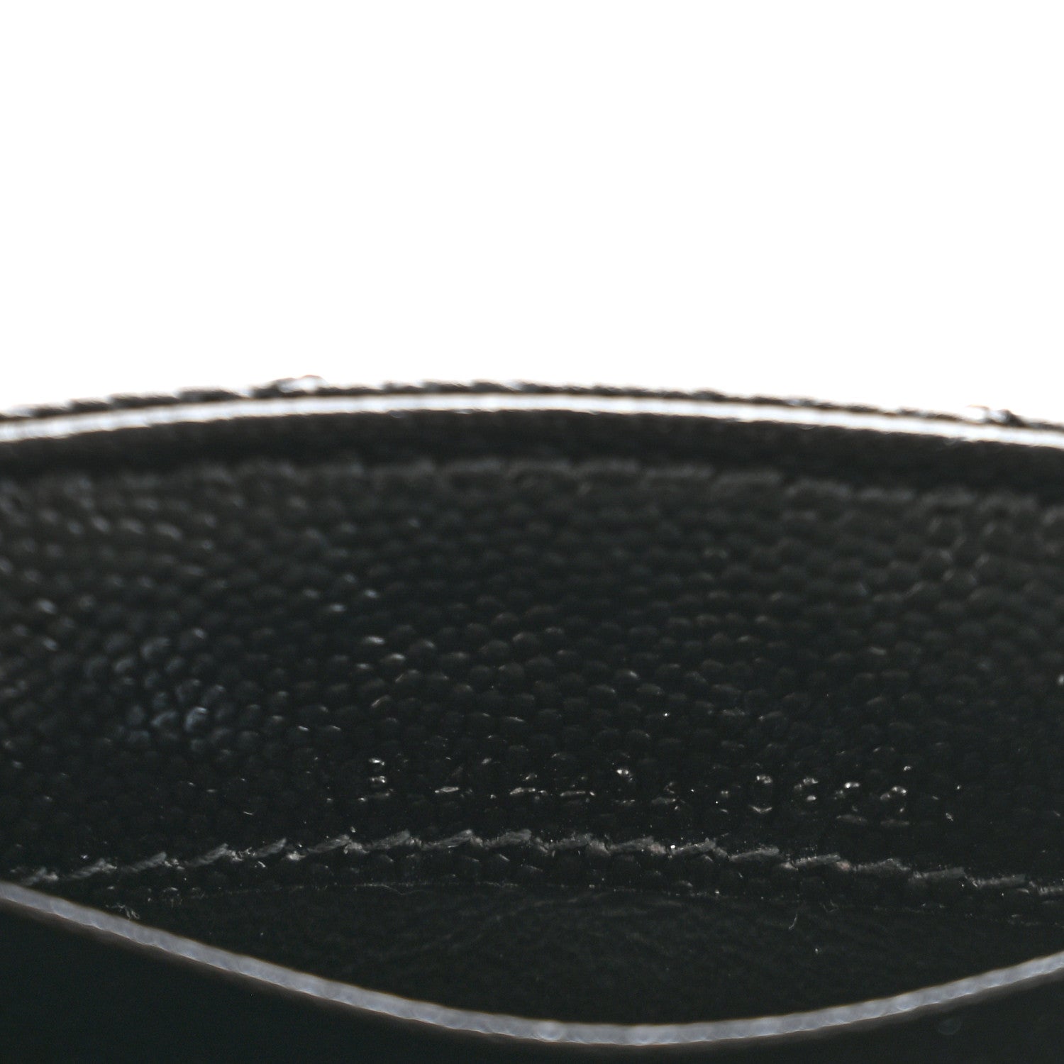 Saint Laurent Grain De Poudre Matelasse Chevron Small Monogram Envelope Wallet Black 7 of 11