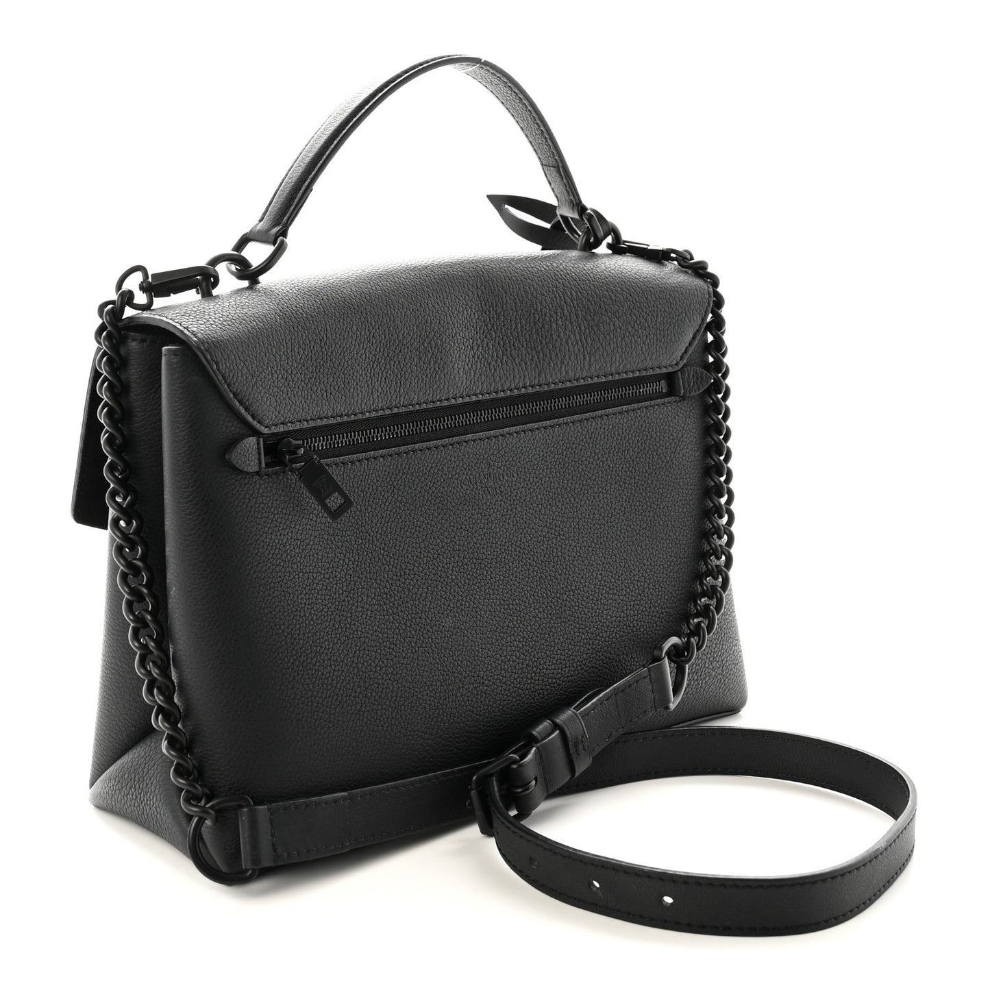 Soft Calfskin My Lockme Top Handle Black