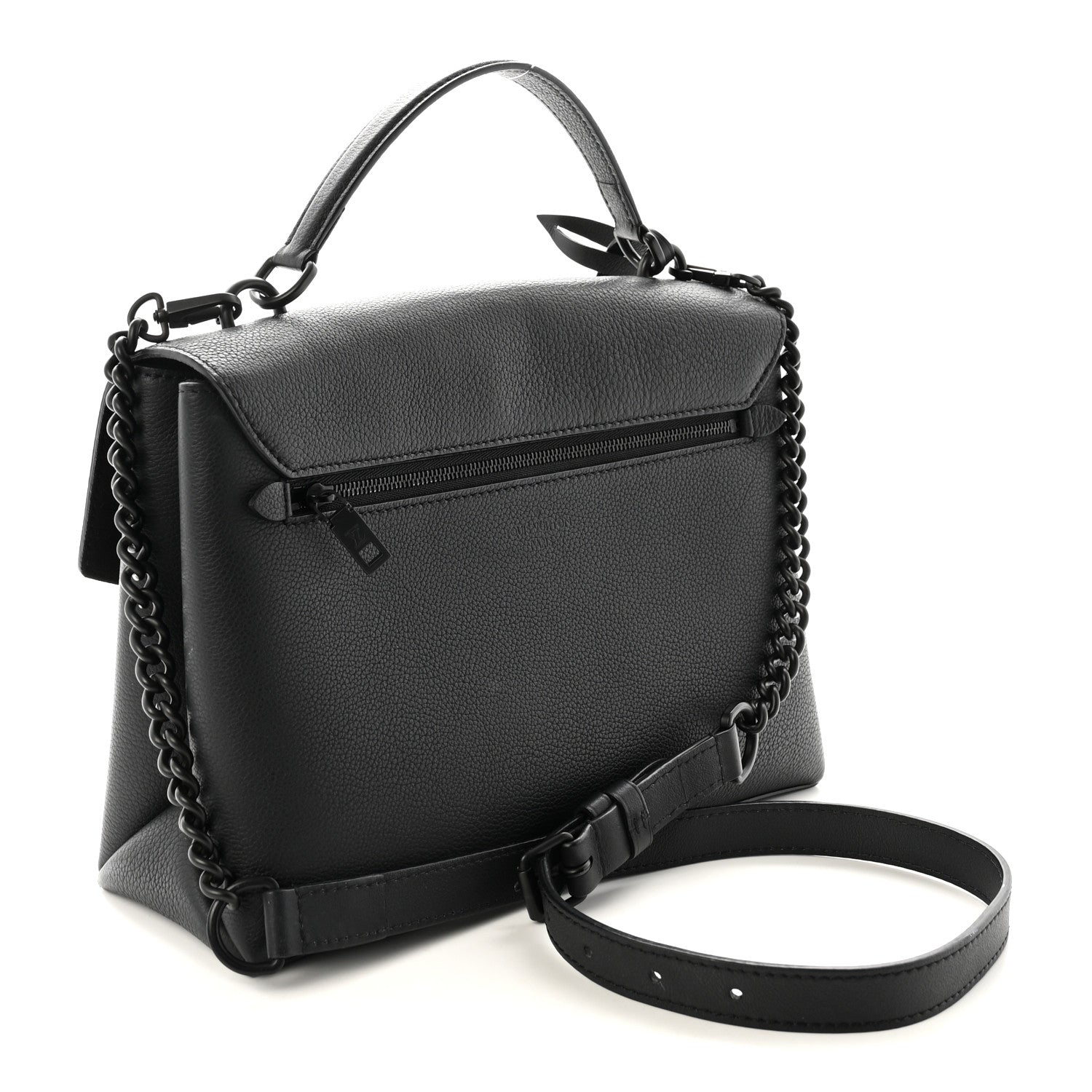 Louis Vuitton Soft Calfskin My Lockme Top Handle Black 3 of 9