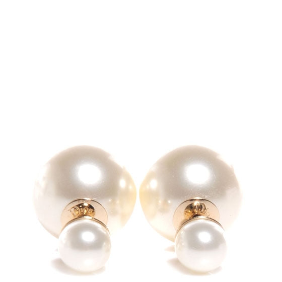 Mise En Dior Tribal Earrings Cream