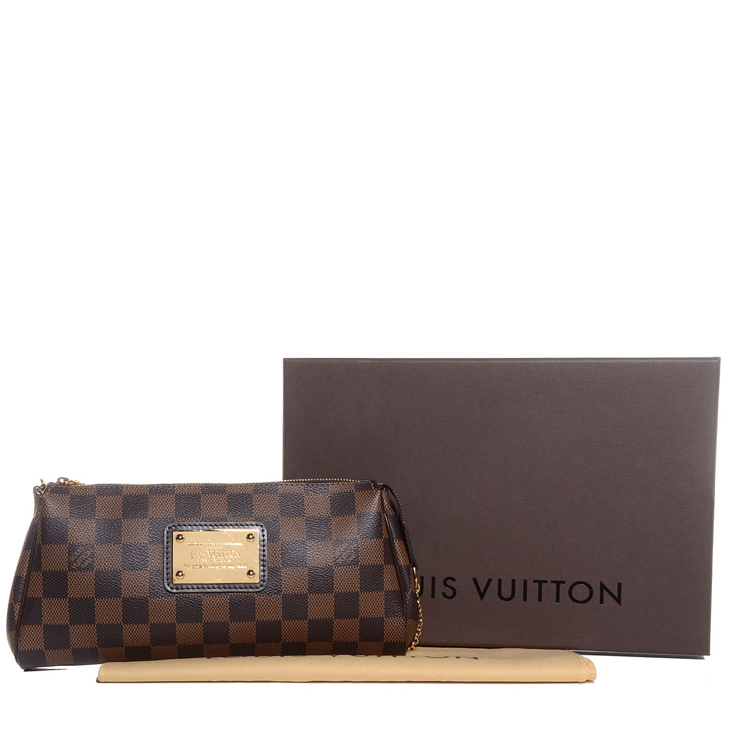 Louis Vuitton Damier Ebene Eva Clutch 4 of 8