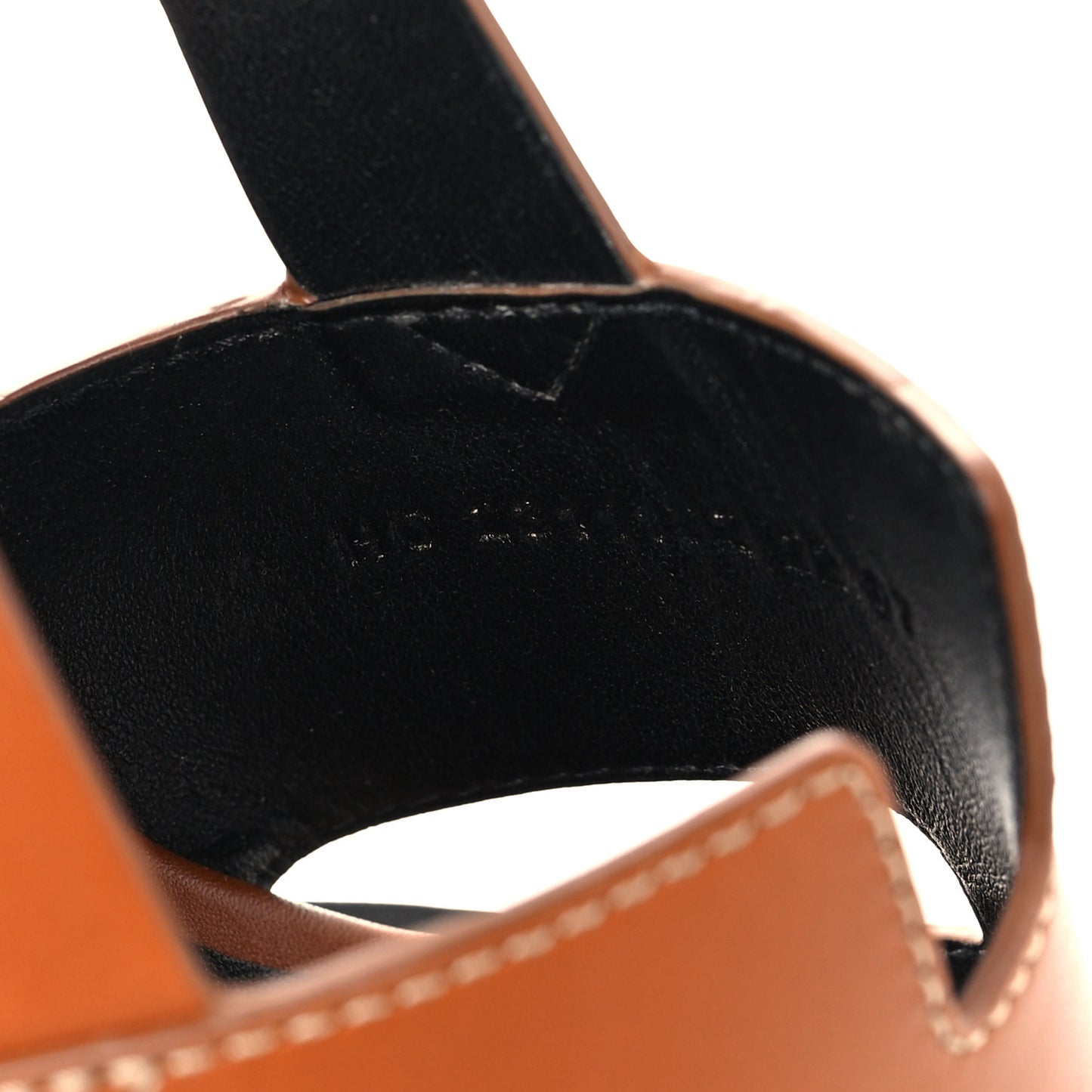 Calfskin Elbe 60 Sandals 38 Marron Glaise