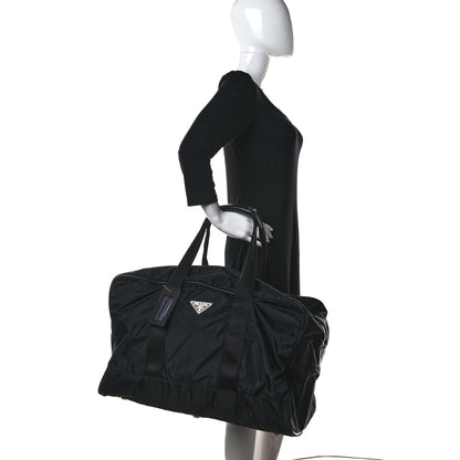 Prada Tessuto Nylon Saffiano Viaggio Carry On Travel Bag Black 3 of 13