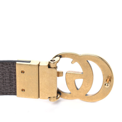 Gucci Dollar Calfskin Double G Reversible 30mm Belt 105 42 Black New Acero 5 of 8
